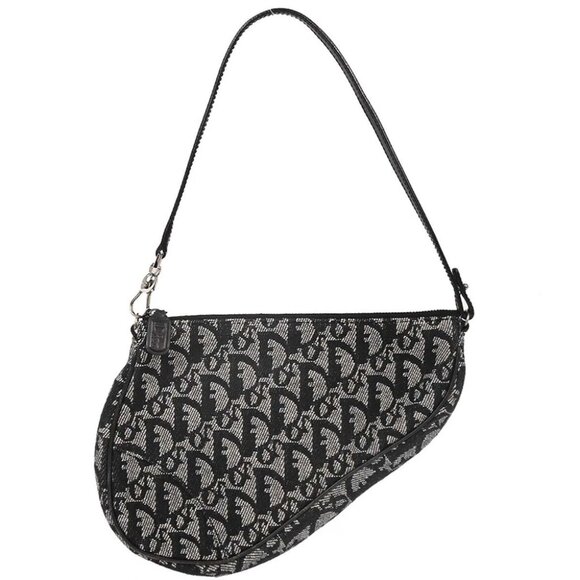 Christian Dior Black Trotter Saddle Handbag - Picture 1 of 10